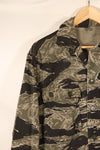 1965~66年頃　US-L　シルバータイガーパターン　TDS　タイガーストライプ　USカット　シャツ　中古品