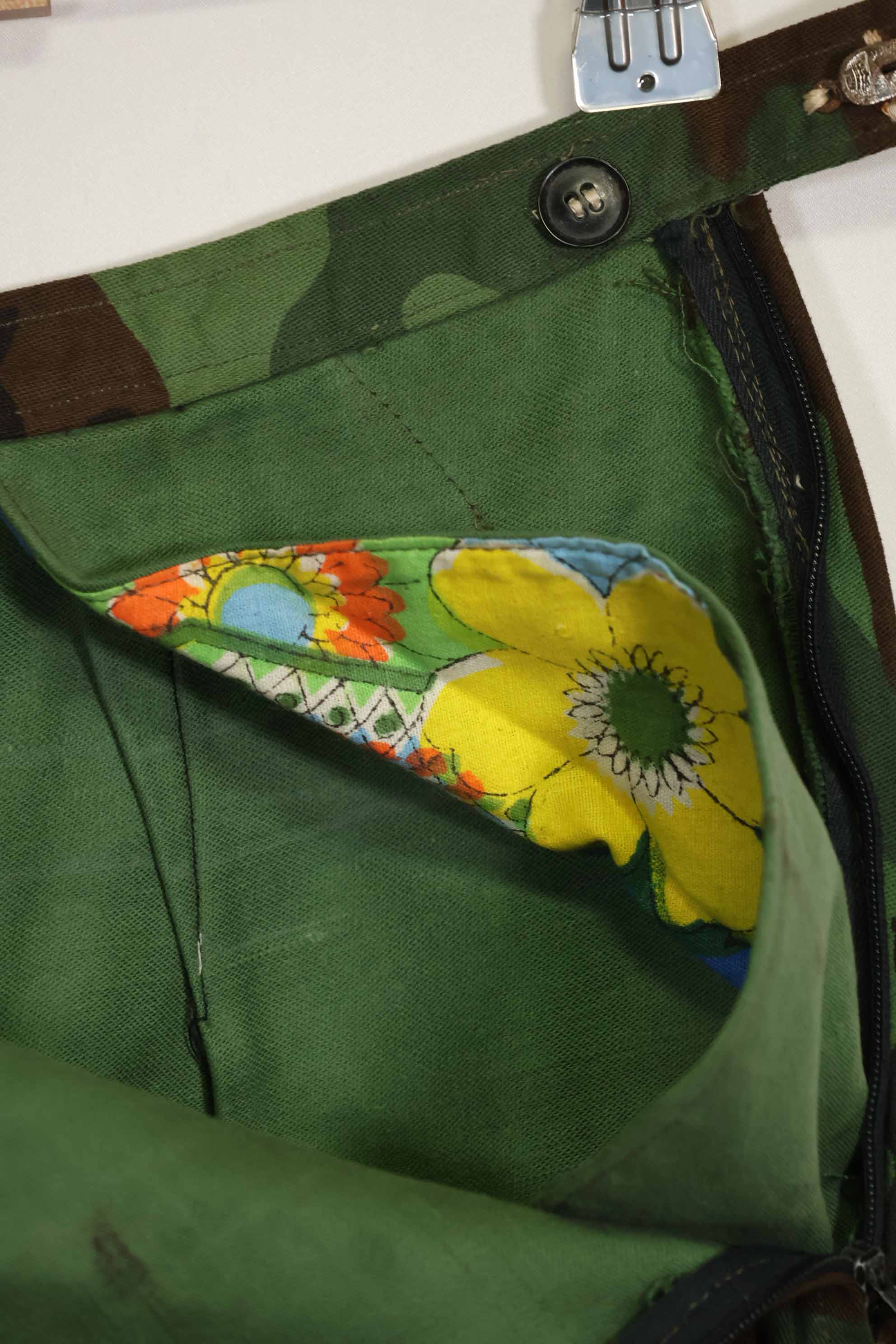 1960年代　米軍アドバイザー　ARVN　BDQレンジャー　女性用　リーフ迷彩パンツ　未使用品