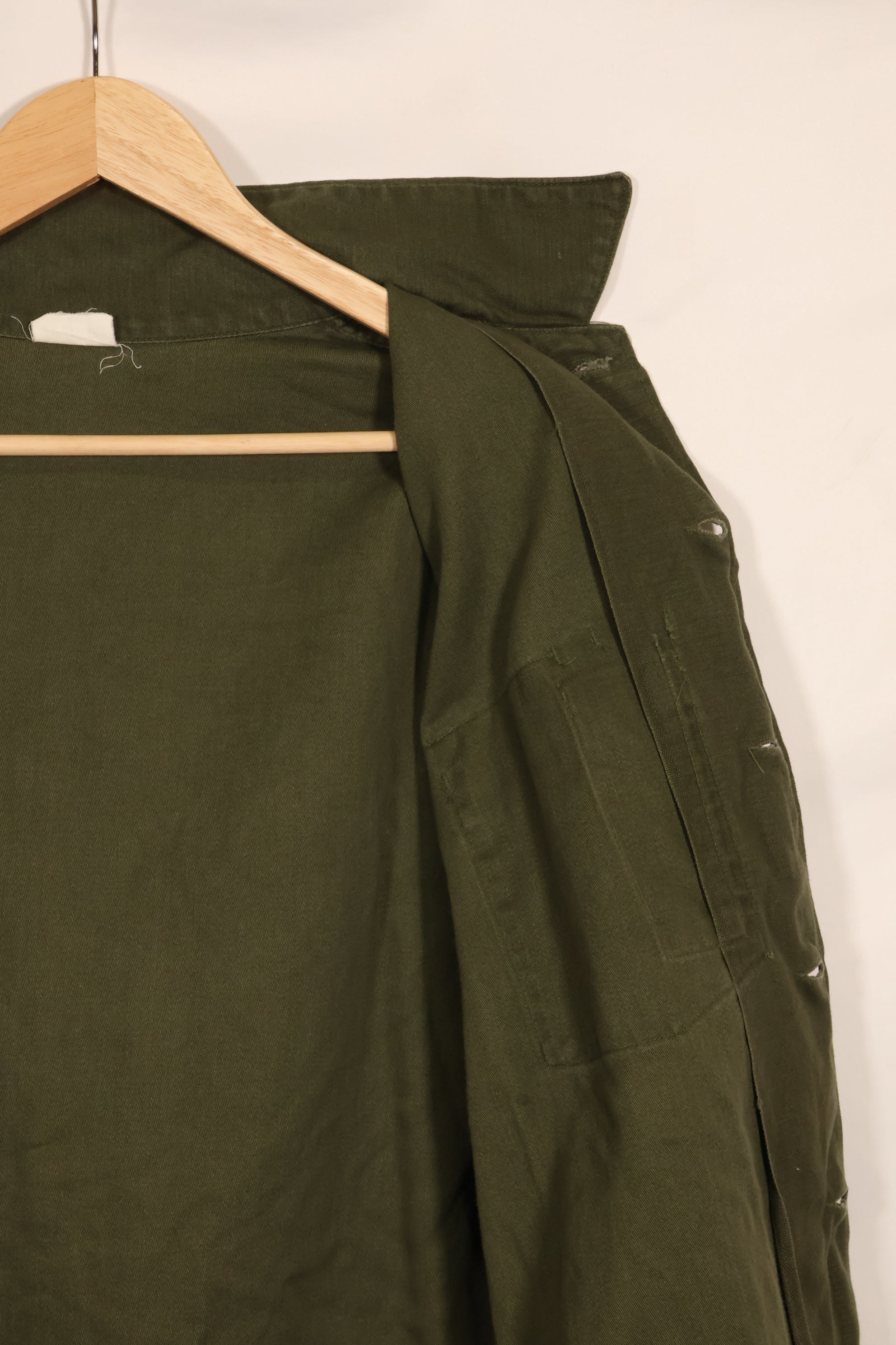 1967年契約　17 1/2 × 36 USMC　アメリカ海兵隊　OG-107 ユーティリティシャツ　中古品　大きめサイズ