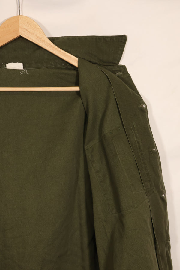 1967年契約　17 1/2 × 36 USMC　アメリカ海兵隊　OG-107 ユーティリティシャツ　中古品　大きめサイズ