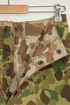 1940s U.S. Marine Corps P-42 Frogskin camouflage pants with local modifications, good condition, used.