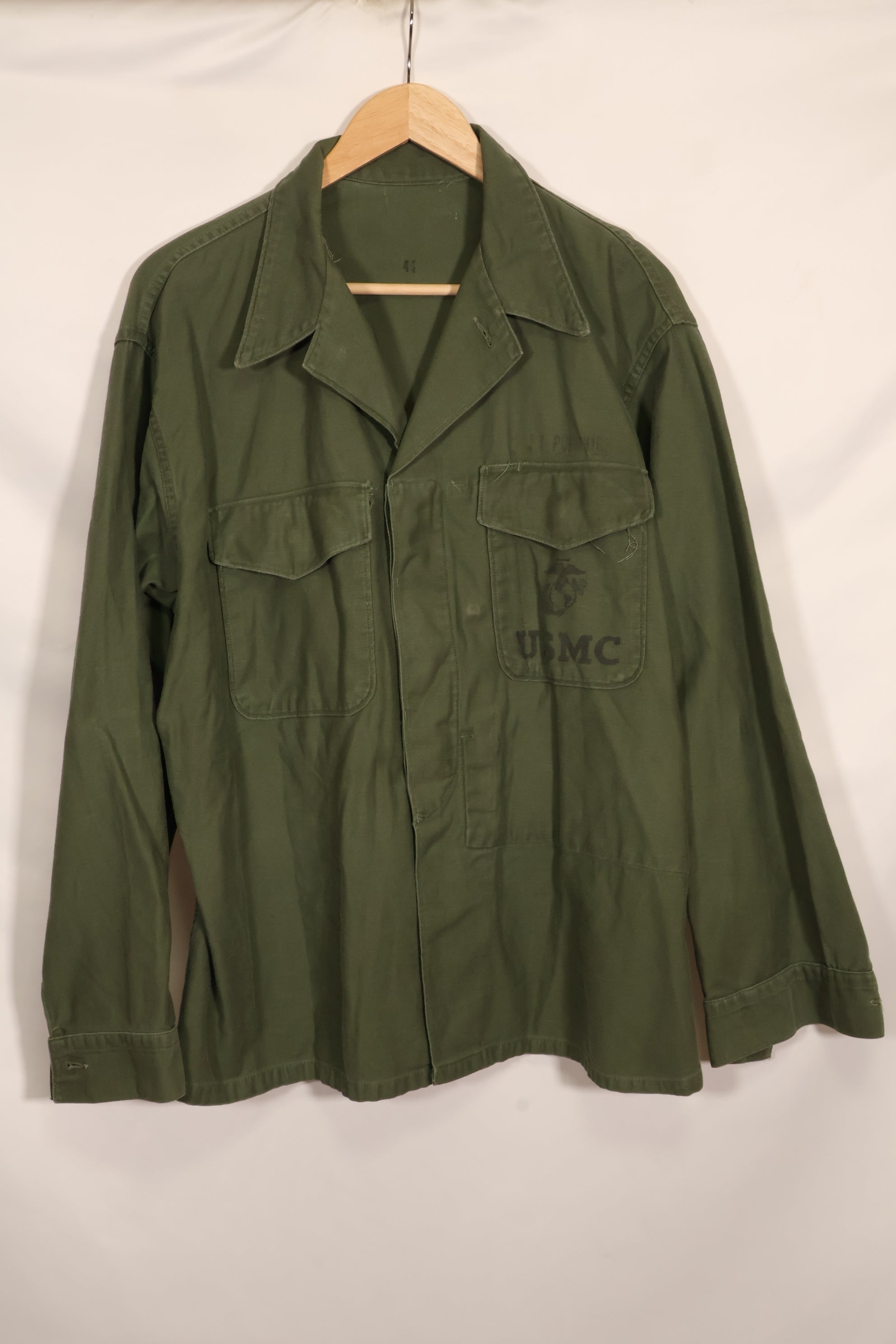 1950年代〜60年代初頭　アメリカ海兵隊　USMC　P-56　ユーティリティシャツ　中古品