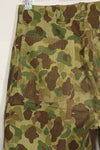 1940s U.S. Marine Corps P-42 Frogskin camouflage pants with local modifications, good condition, used.