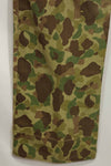 1940s U.S. Marine Corps P-42 Frogskin camouflage pants with local modifications, good condition, used.
