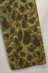 1940s U.S. Marine Corps P-42 Frogskin camouflage pants with local modifications, good condition, used.