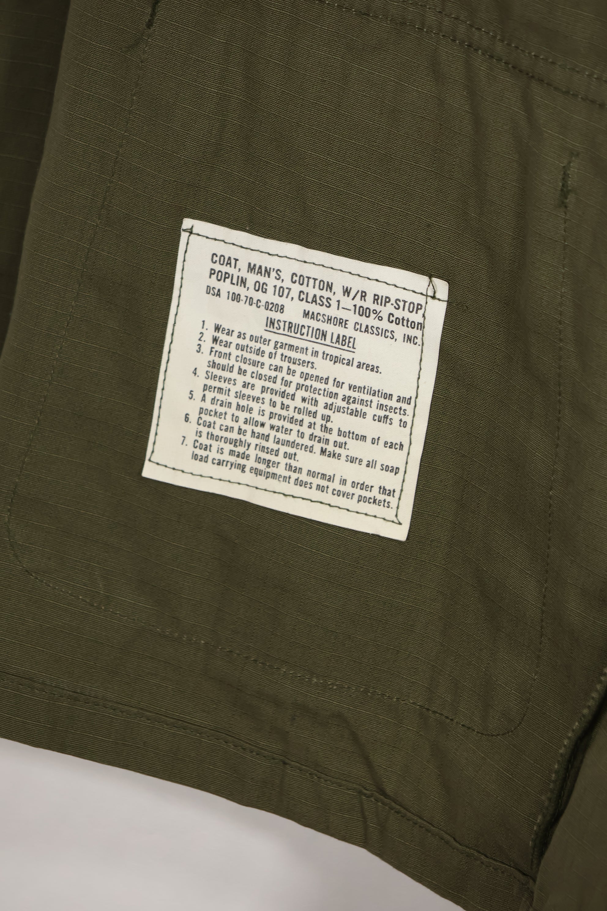 実物　1970年代　4th Model ジャングルファティーグ　デッドストック　Small-Short