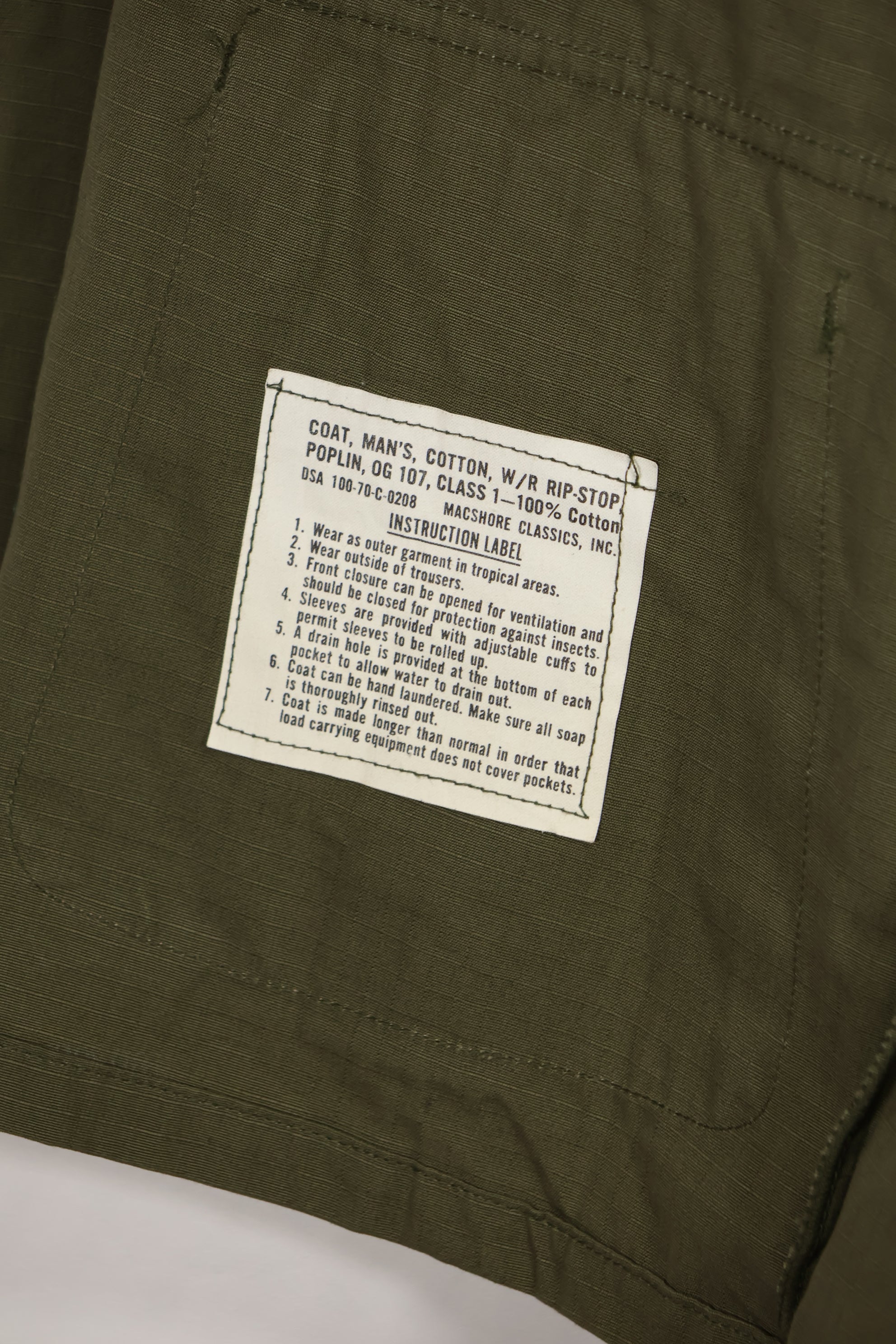 実物　1970年代　4th Model ジャングルファティーグ　デッドストック　Small-Short