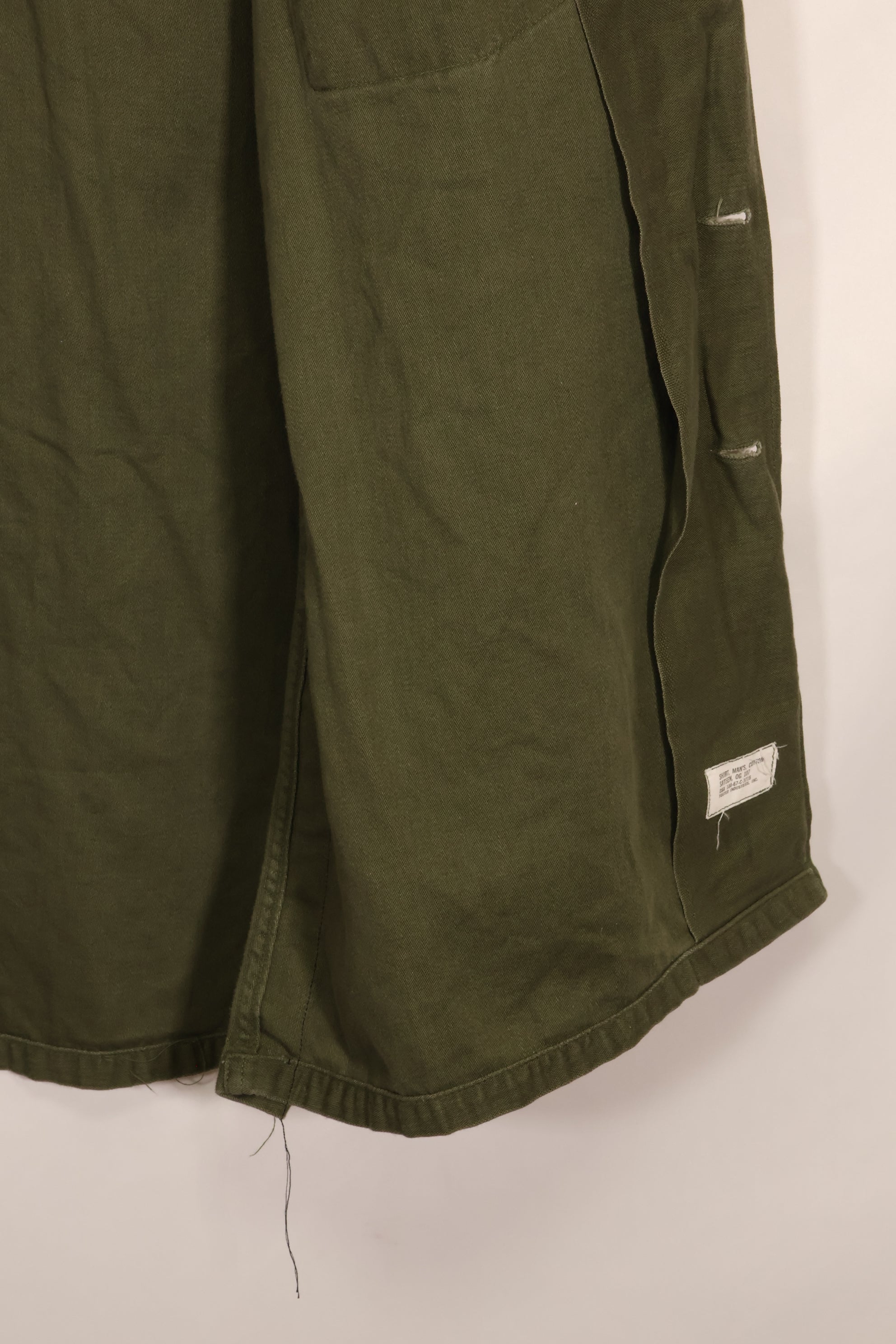 1967 Contract 17 1/2 x 36 USMC US Marine Corps short sleeve OG-107 utility shirt, used, large size.