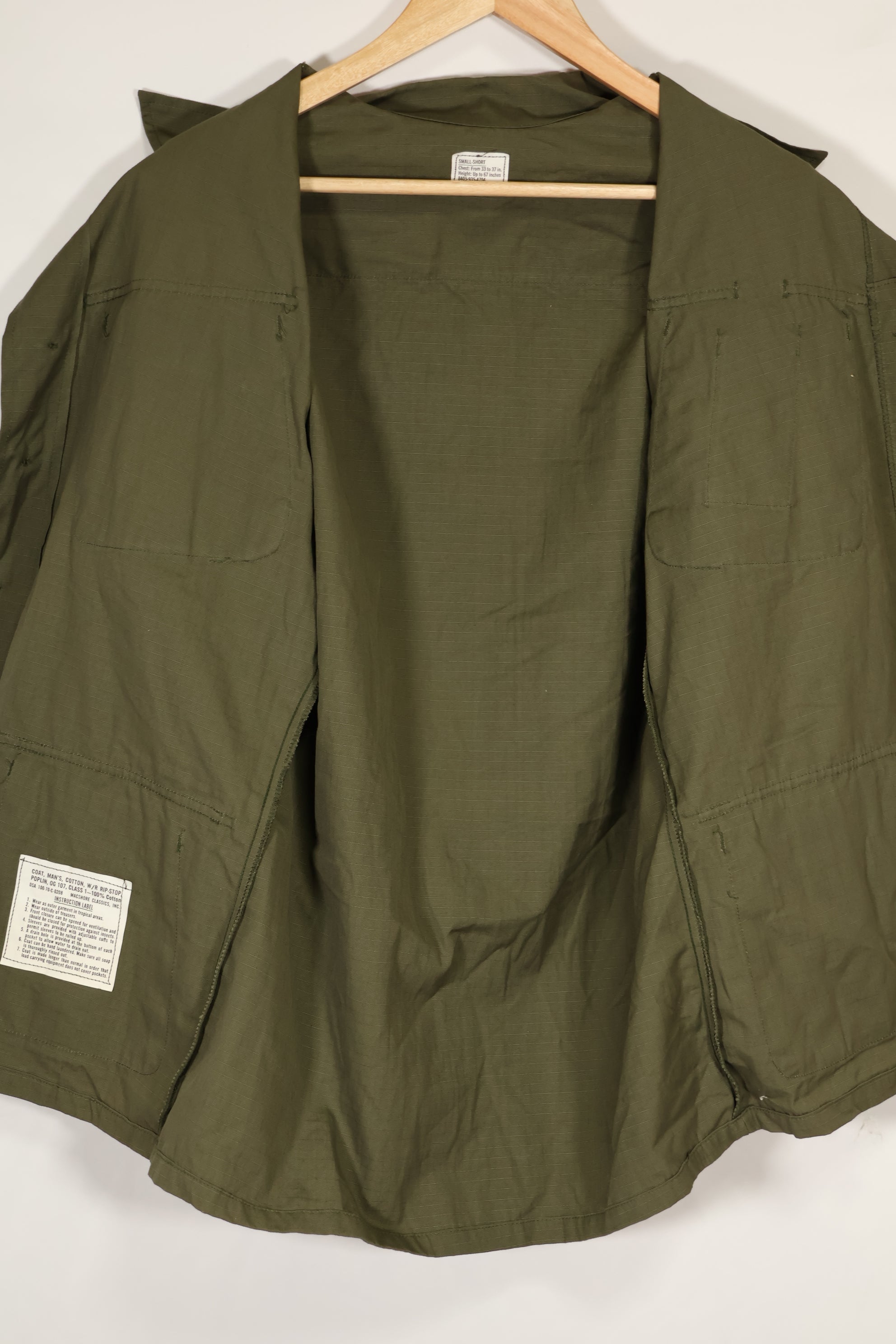 実物　1970年代　4th Model ジャングルファティーグ　デッドストック　Small-Short