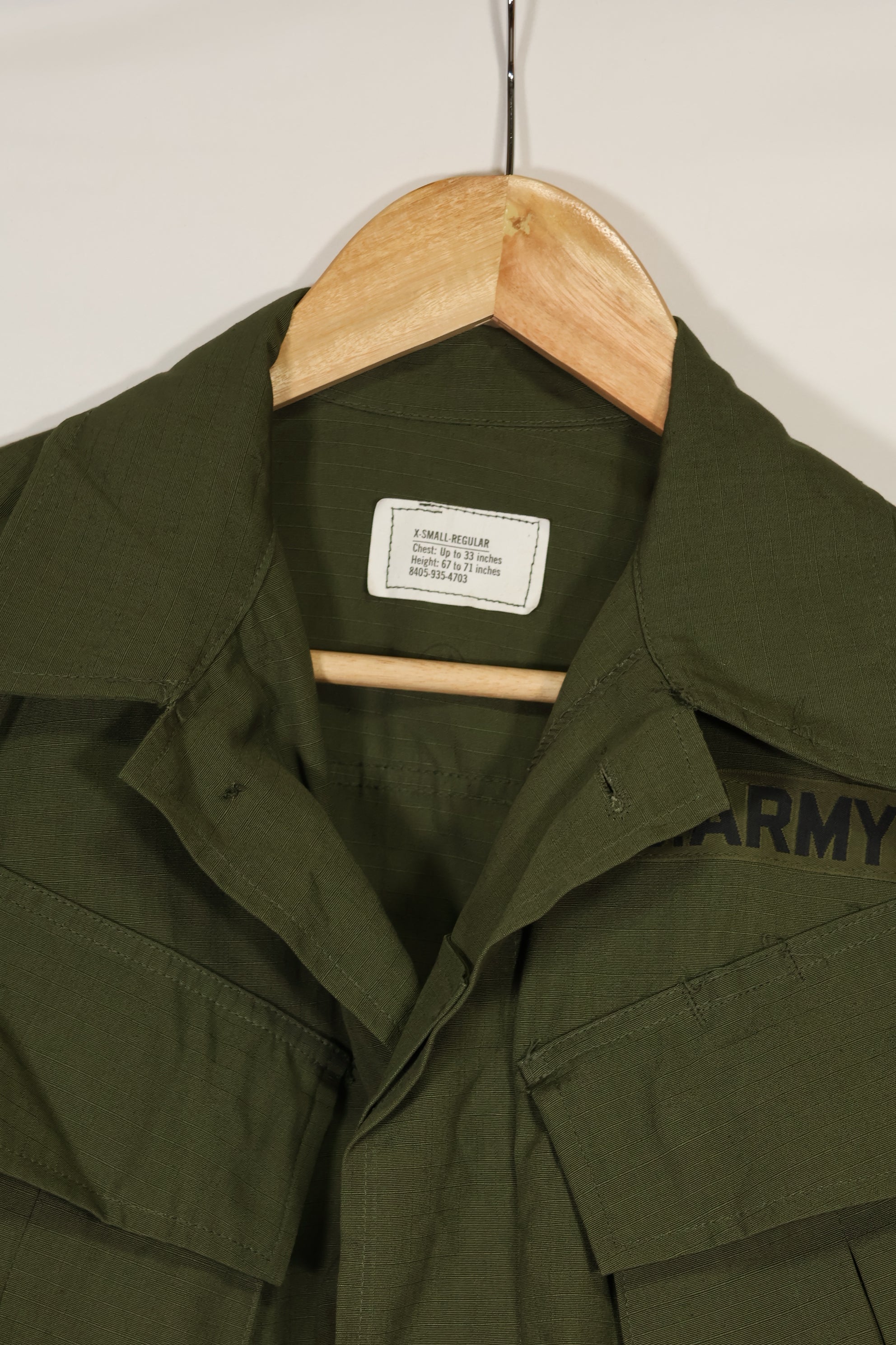 実物　1970年製　4th Model ジャングルファティーグ　ほぼ未使用品　X-S-R