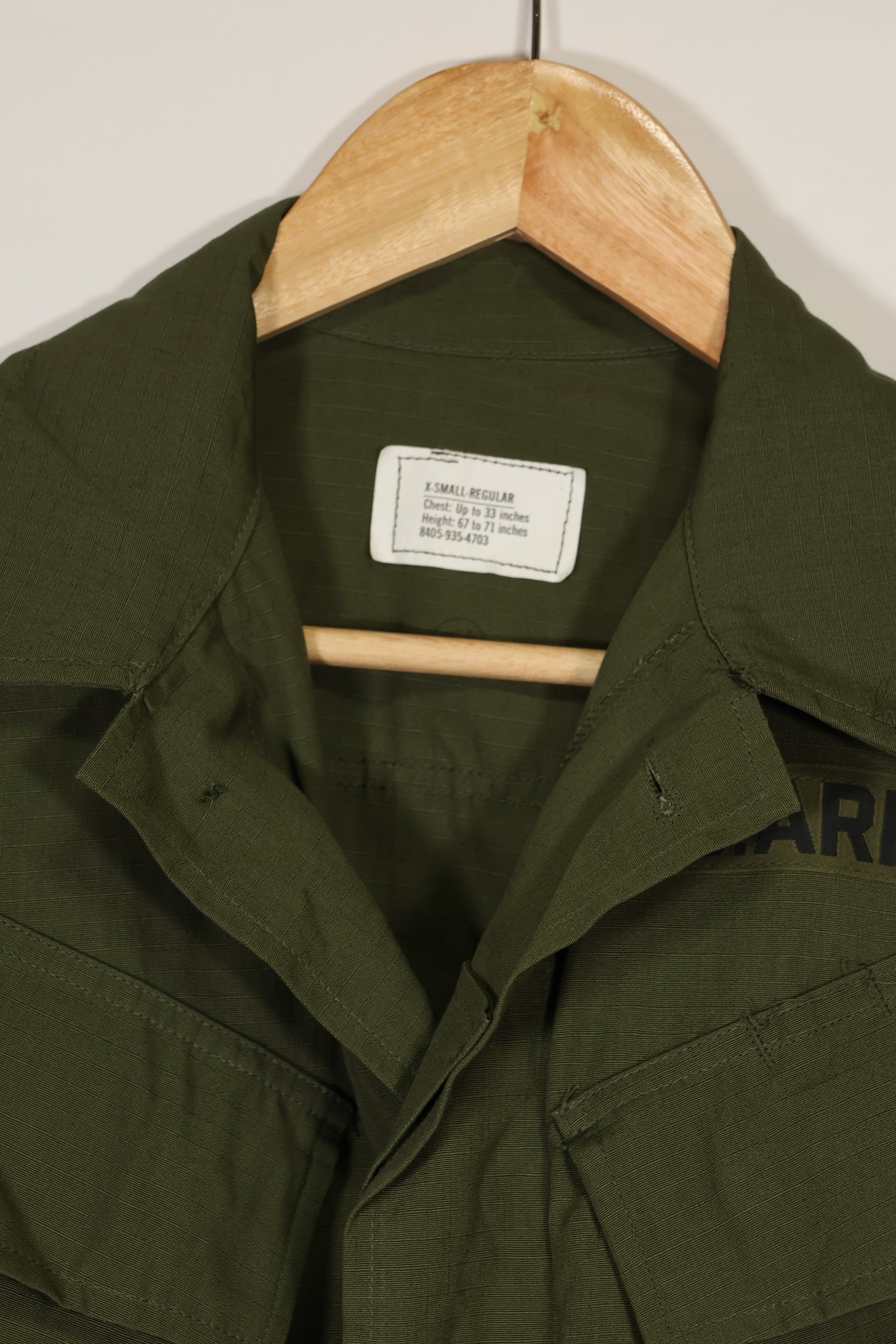 実物　1970年製　4th Model ジャングルファティーグ　ほぼ未使用品　X-S-R