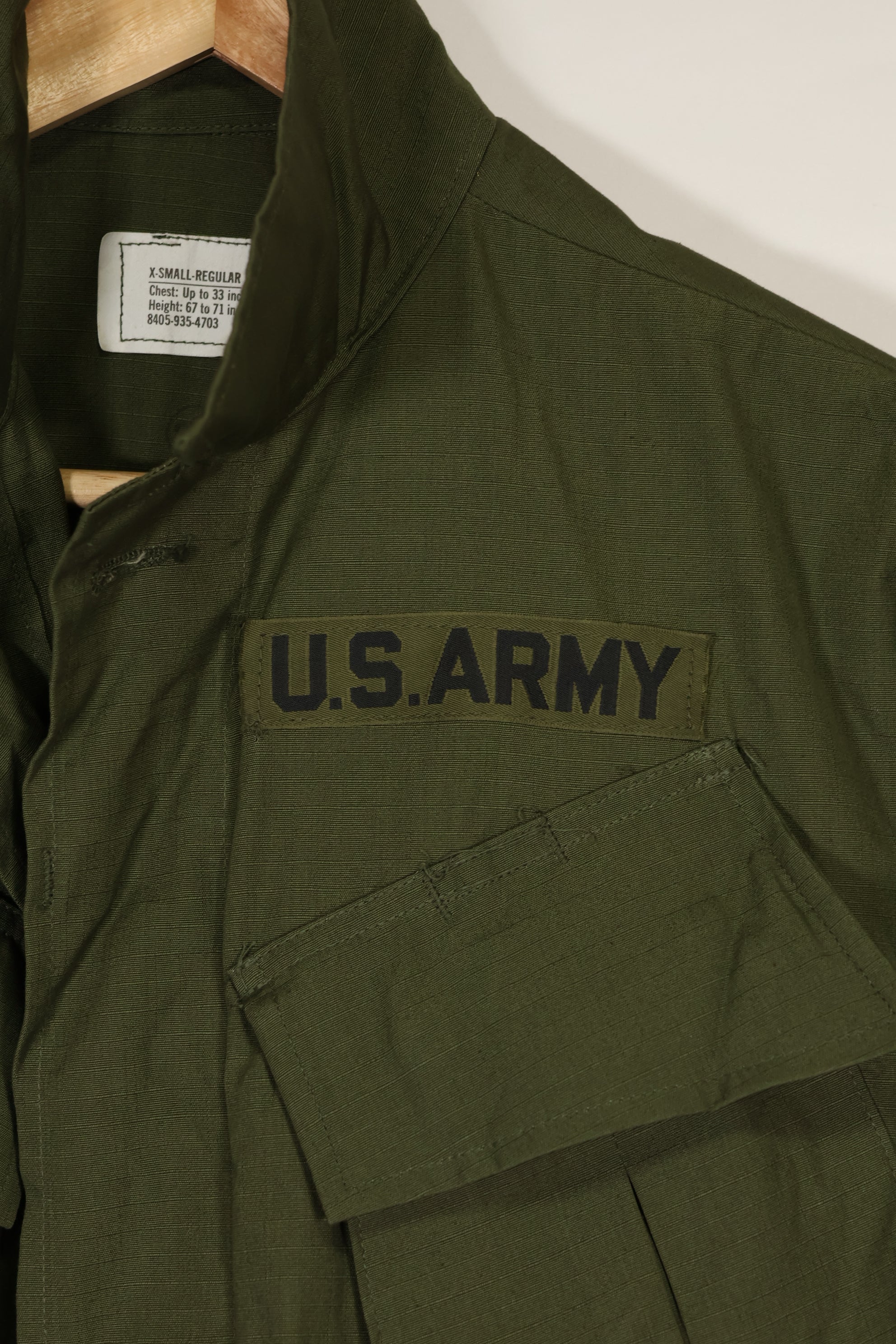 実物　1970年製　4th Model ジャングルファティーグ　ほぼ未使用品　X-S-R