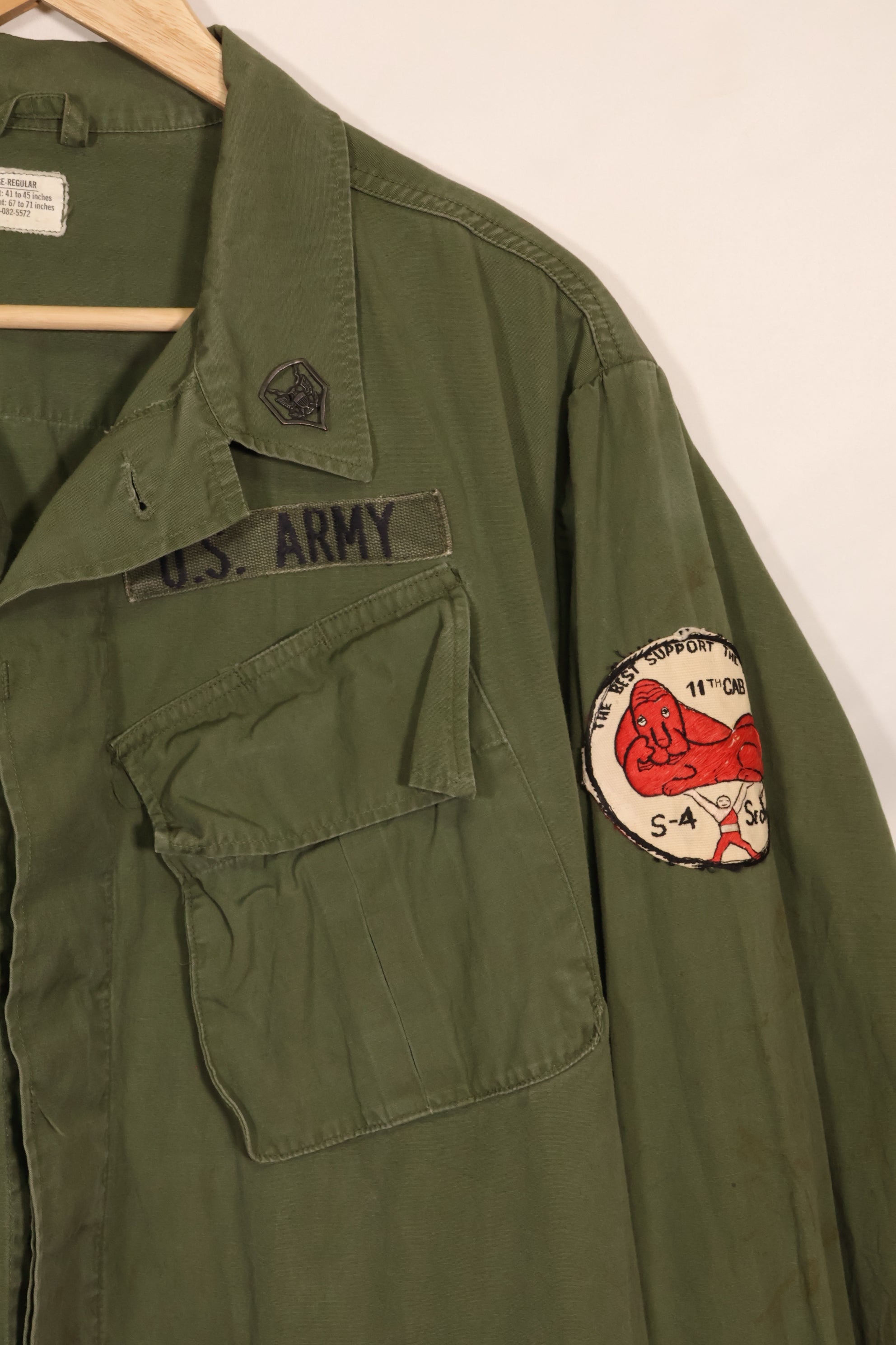 1967 Contract L-R 3rd Model Jungle Fatigue Veteran Jacket Used