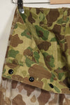 1940s U.S. Marine Corps P-42 Frogskin camouflage pants with local modifications, good condition, used.