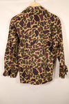1960年代初頭　A-M程度　CIDG　ベオガム迷彩　Aisanカット　シャツ　ローカルメイド Frog Skin迷彩　中古品