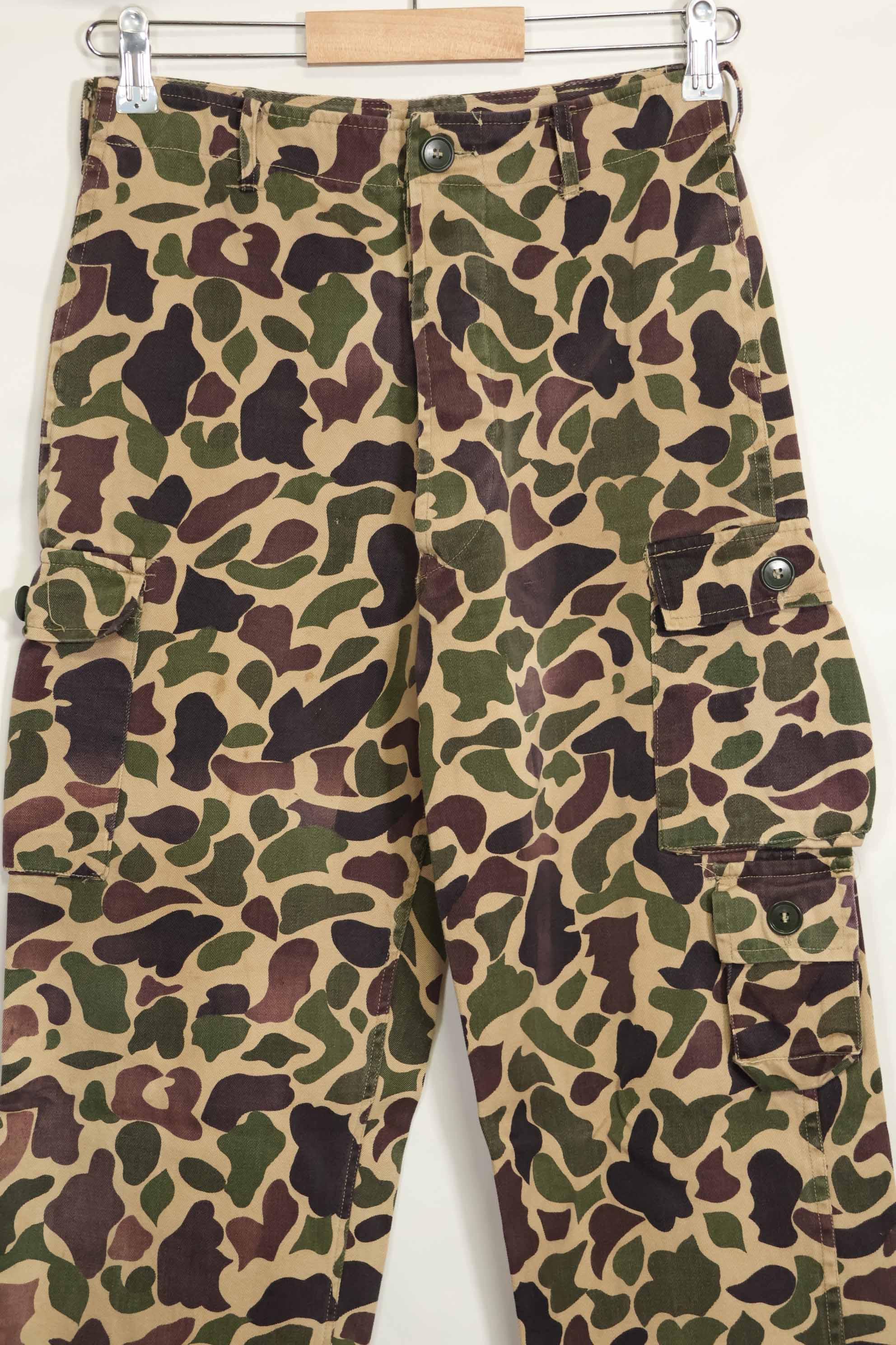 1960年代　CIDG　ベオガム迷彩　パンツ　ローカルメイド フロッグスキン迷彩　中古品