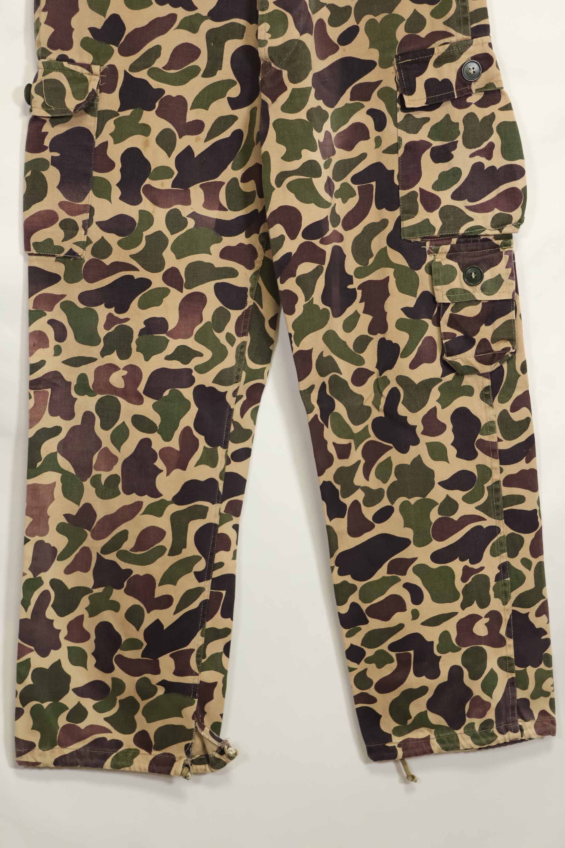1960年代　CIDG　ベオガム迷彩　パンツ　ローカルメイド フロッグスキン迷彩　中古品