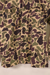 1960年代前半　A-M相当　CIDG　ベオガム迷彩　Asianカット　シャツ　ローカルメイド Frog Skin迷彩　中古品