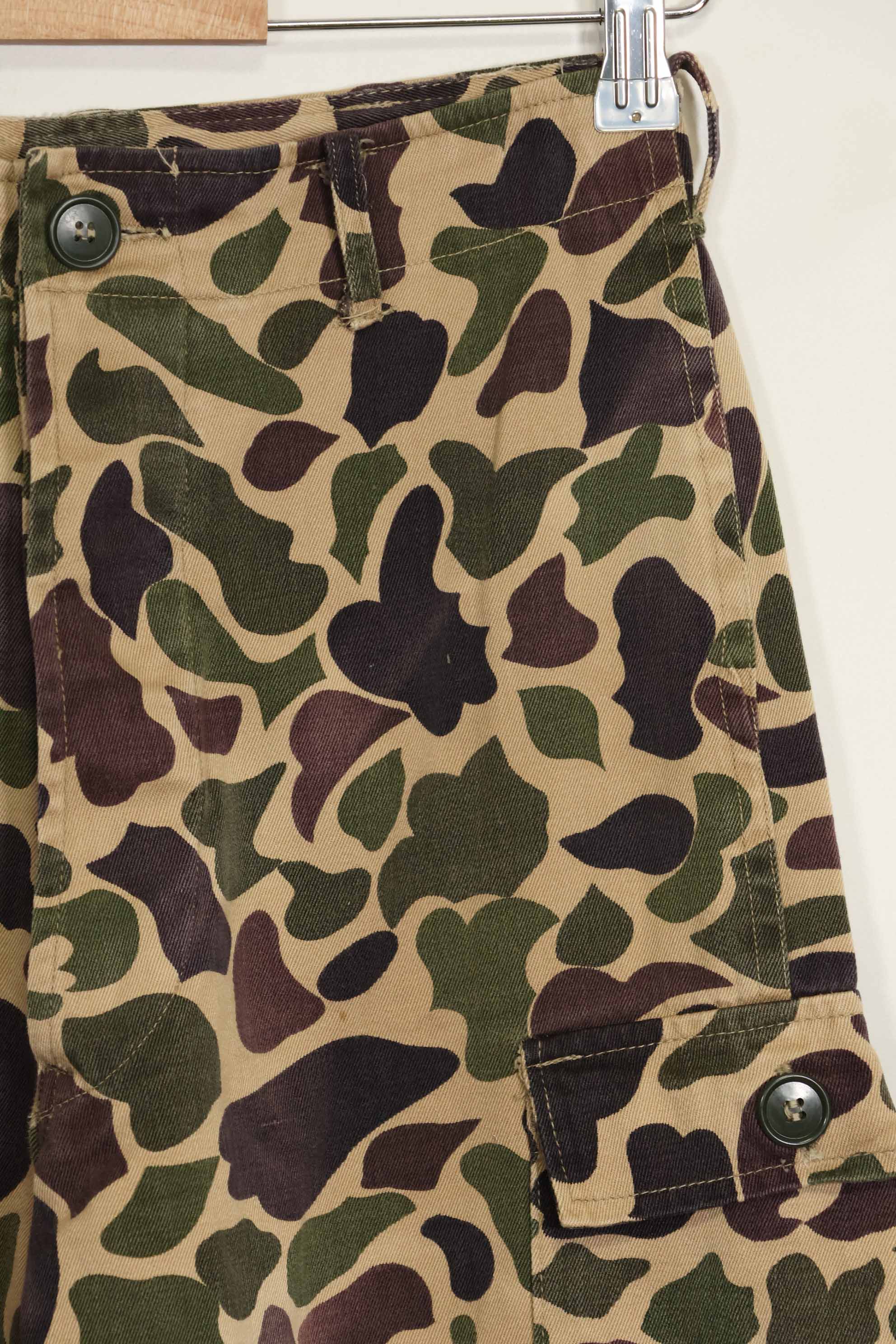 1960年代　CIDG　ベオガム迷彩　パンツ　ローカルメイド フロッグスキン迷彩　中古品