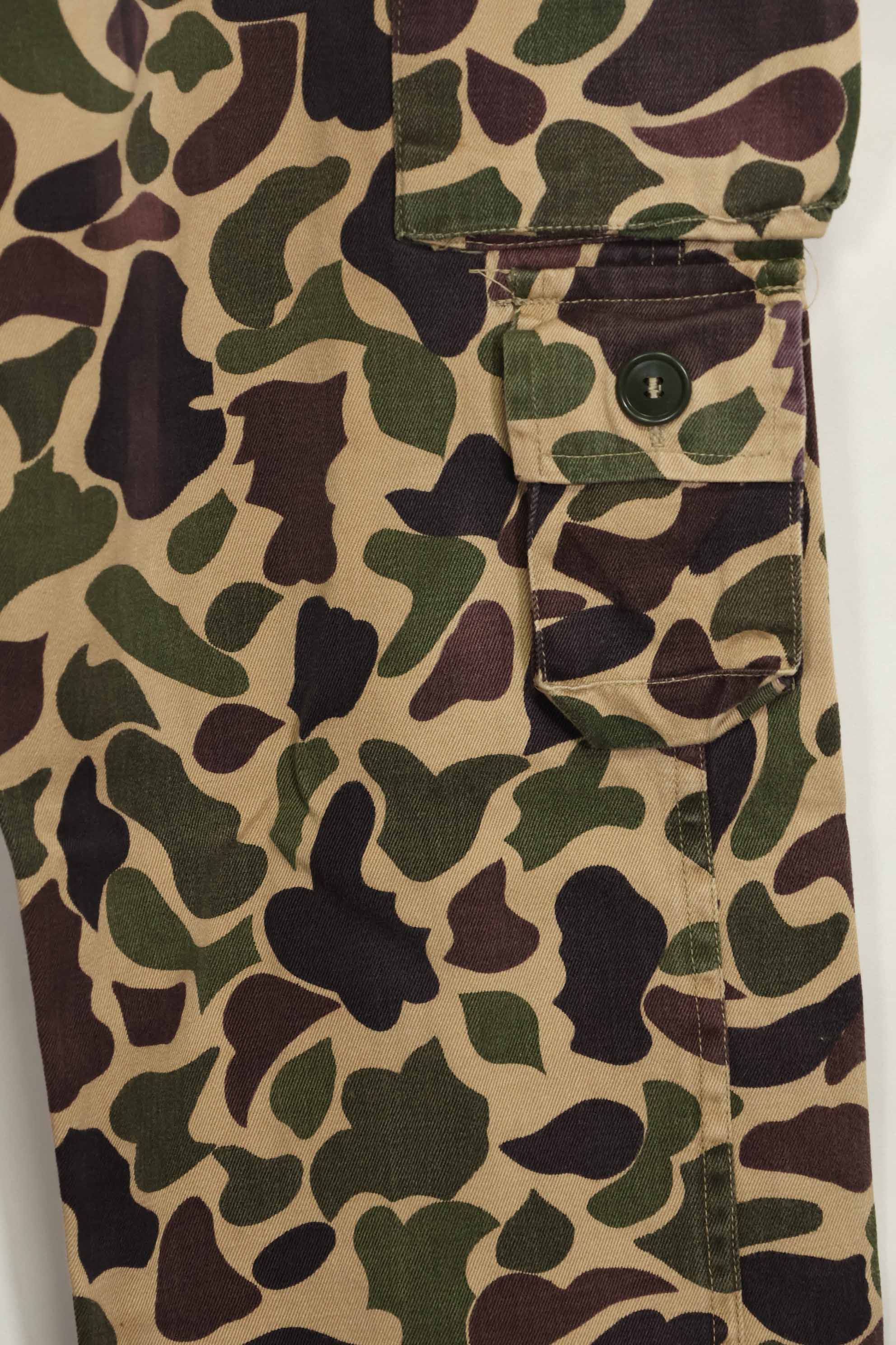 1960年代　CIDG　ベオガム迷彩　パンツ　ローカルメイド フロッグスキン迷彩　中古品