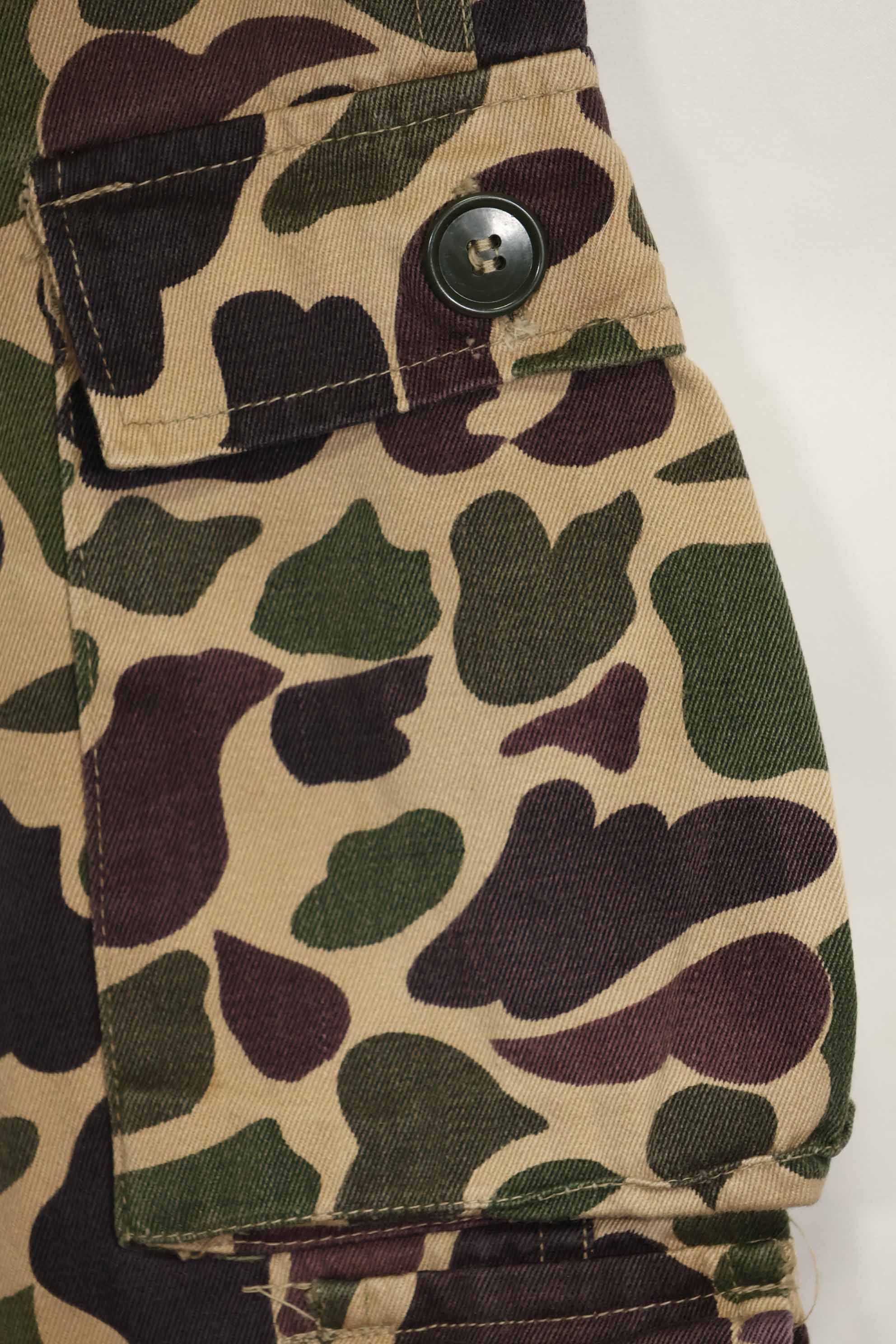 1960年代　CIDG　ベオガム迷彩　パンツ　ローカルメイド フロッグスキン迷彩　中古品