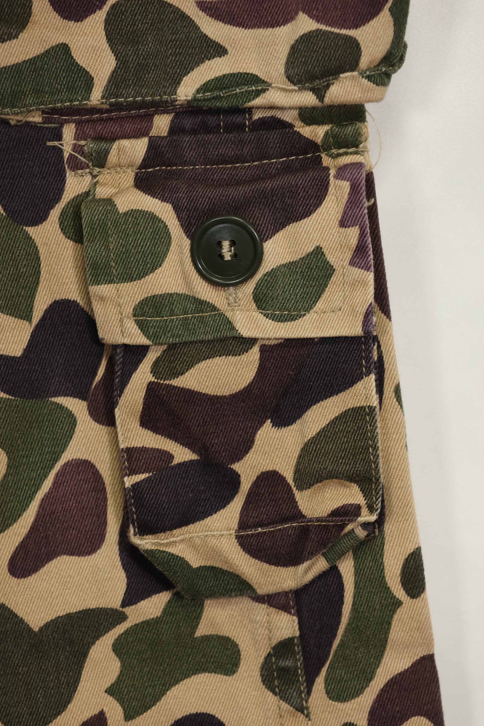 1960年代　CIDG　ベオガム迷彩　パンツ　ローカルメイド フロッグスキン迷彩　中古品