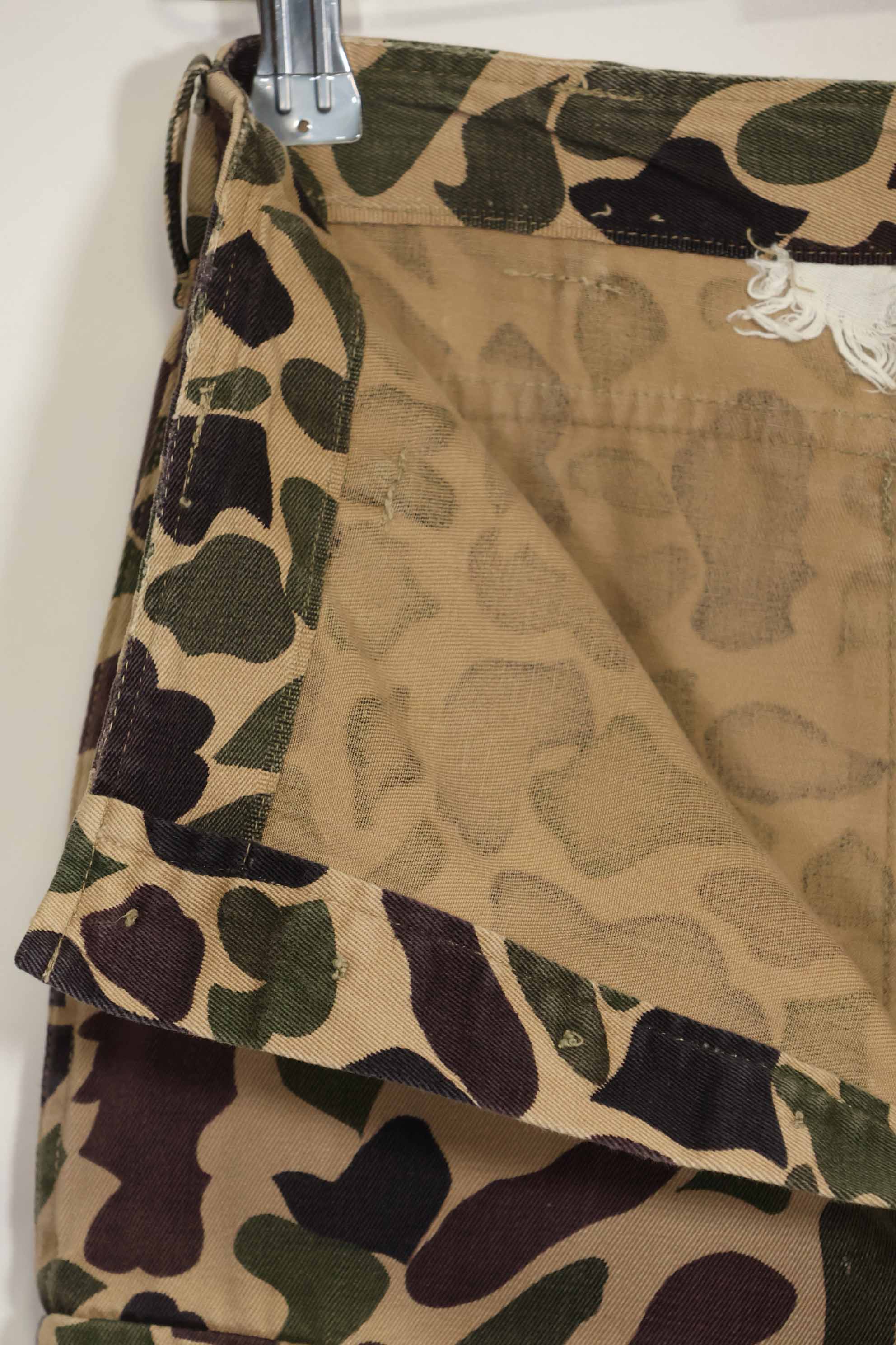 1960年代　CIDG　ベオガム迷彩　パンツ　ローカルメイド フロッグスキン迷彩　中古品