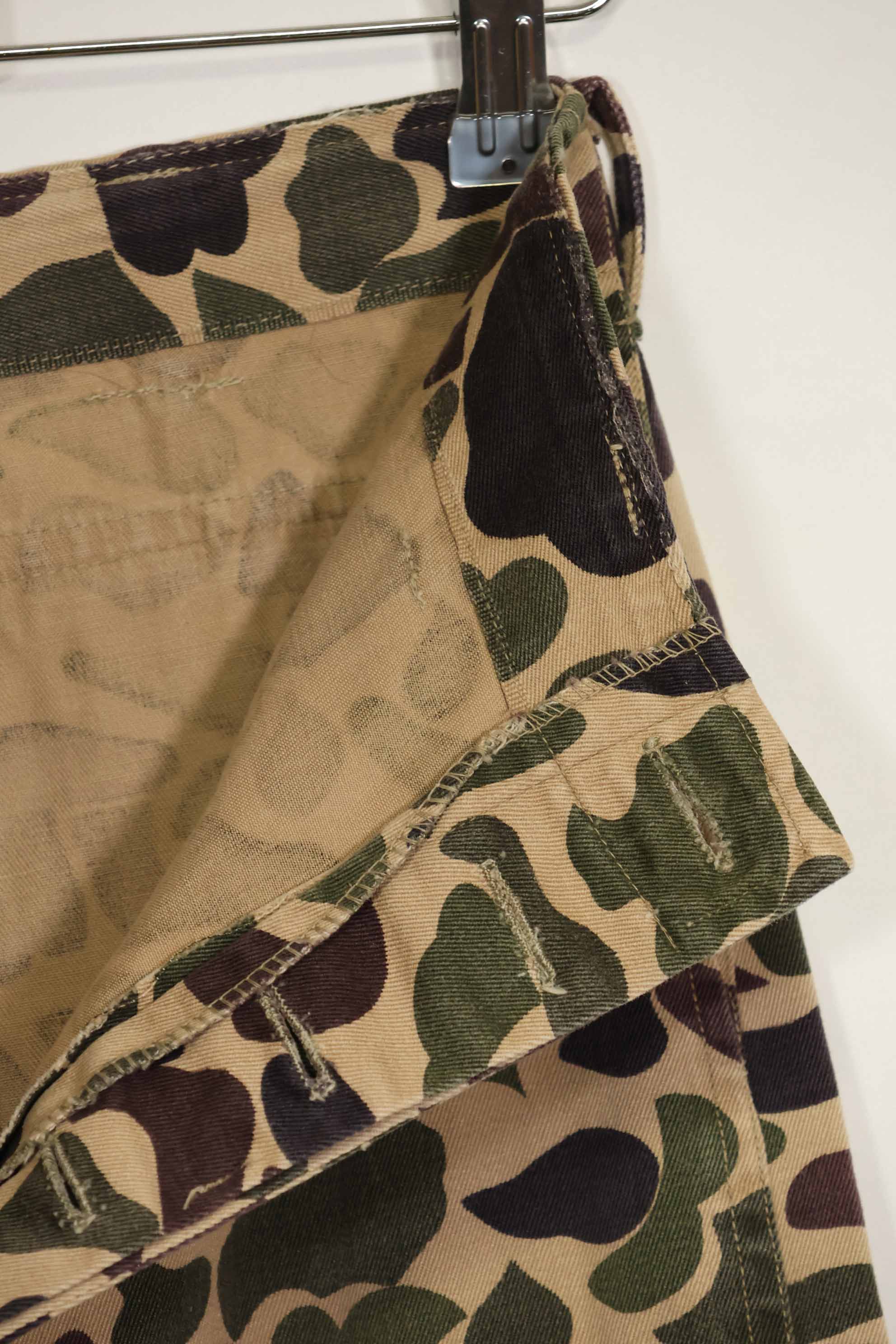 1960年代　CIDG　ベオガム迷彩　パンツ　ローカルメイド フロッグスキン迷彩　中古品