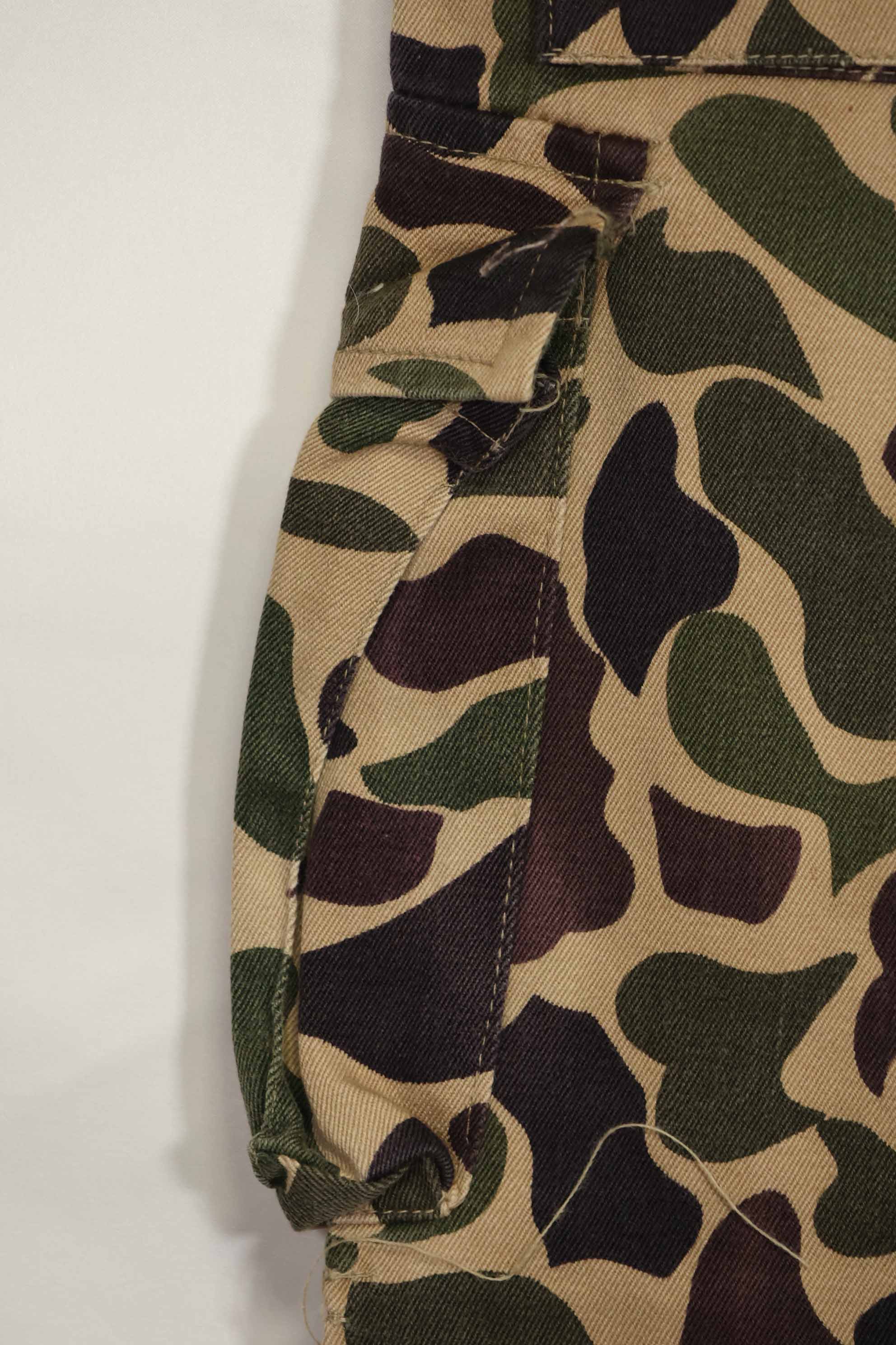 1960年代　CIDG　ベオガム迷彩　パンツ　ローカルメイド フロッグスキン迷彩　中古品