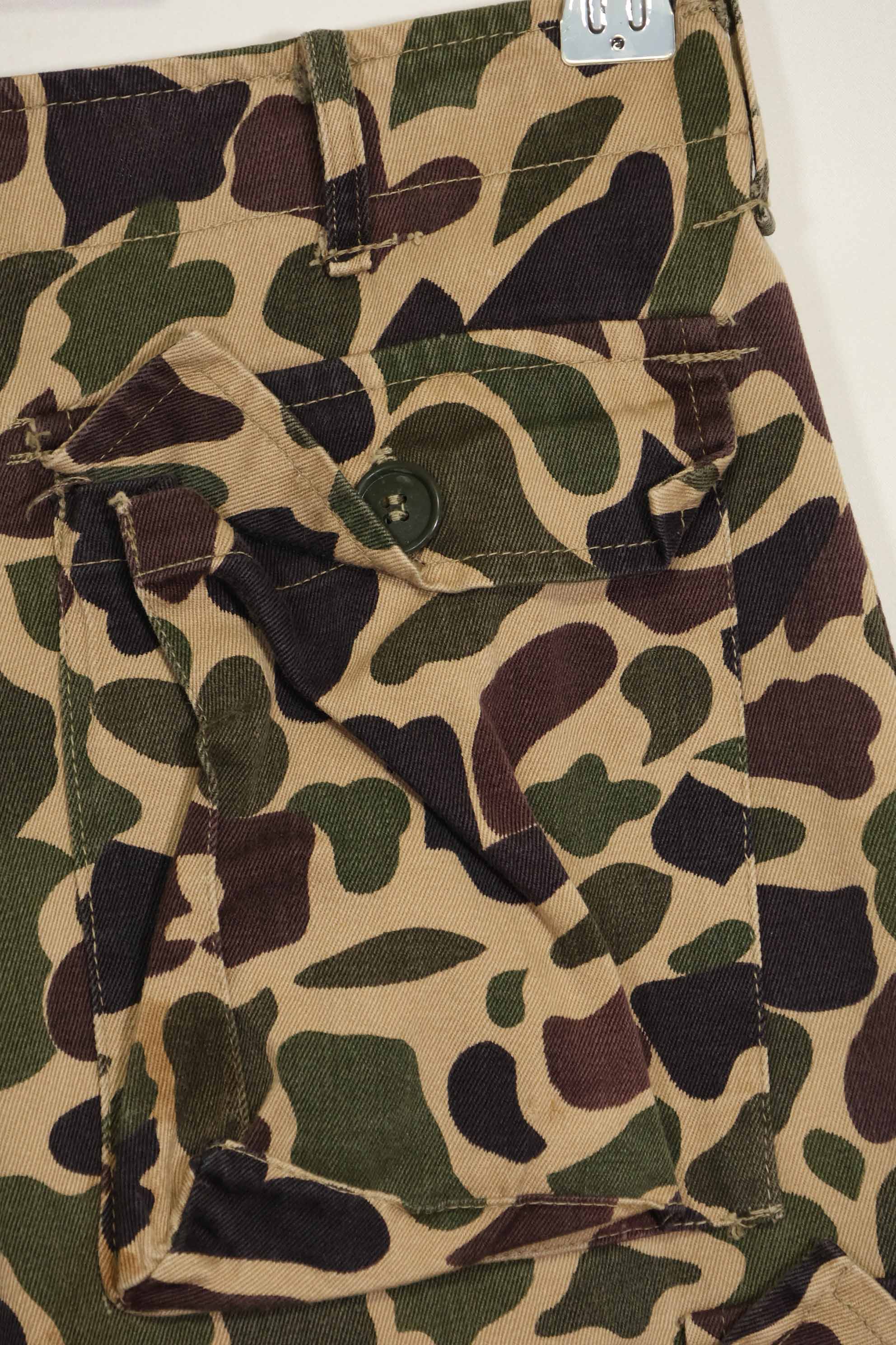1960年代　CIDG　ベオガム迷彩　パンツ　ローカルメイド フロッグスキン迷彩　中古品
