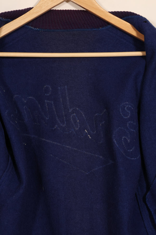 推定1940年代後半〜50年代　米軍パイロット私物　スタジアムジャケット　Erding空軍基地　中古品