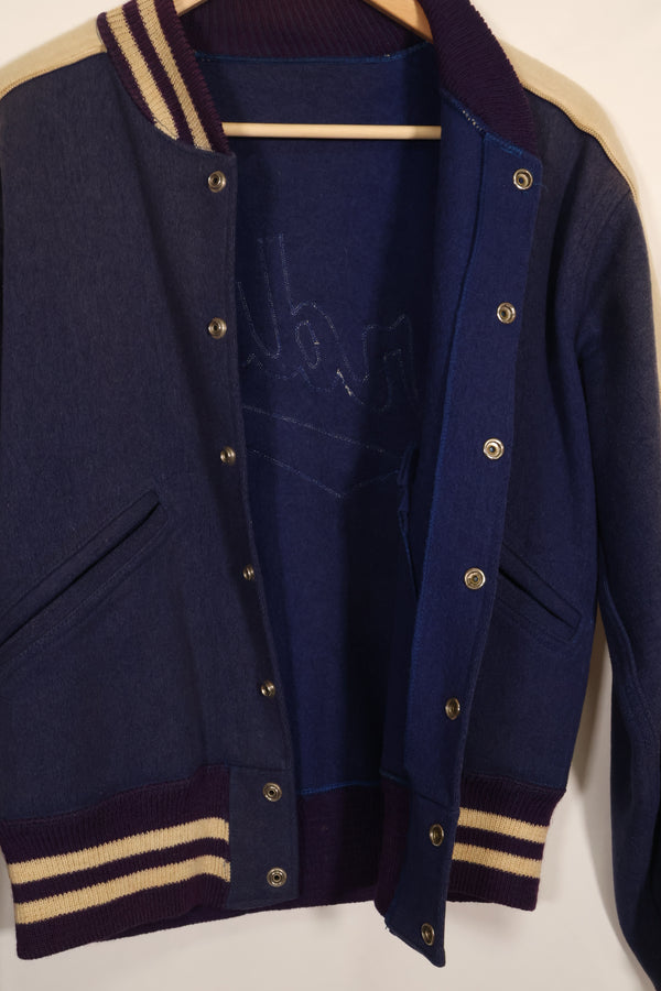 推定1940年代後半〜50年代　米軍パイロット私物　スタジアムジャケット　Erding空軍基地　中古品