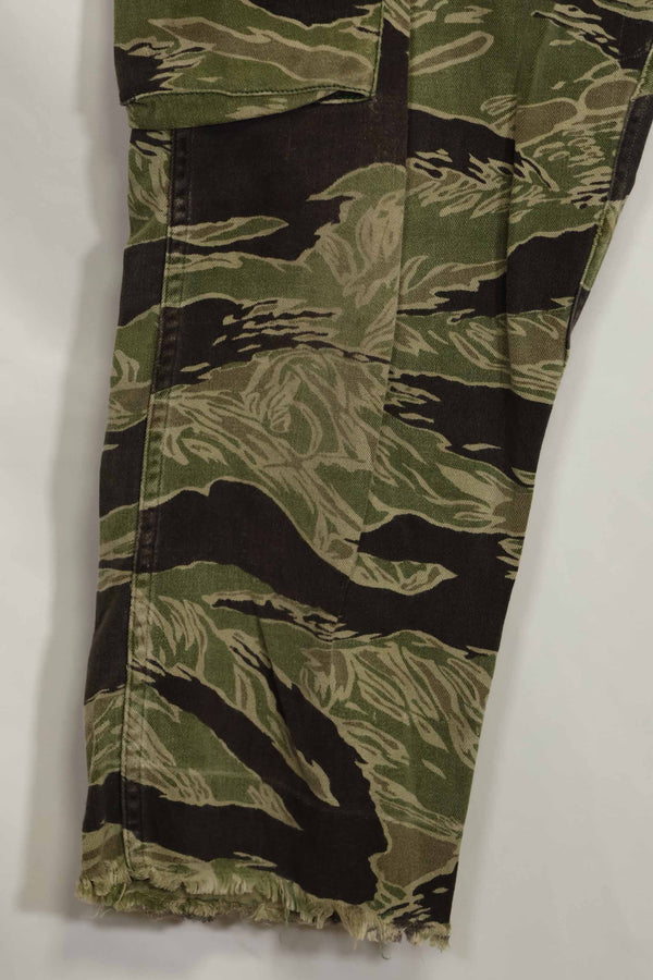 1960年代　沖縄タイガー　タイガーストライプ　パンツ　USカット　大きめパンツ　中古品