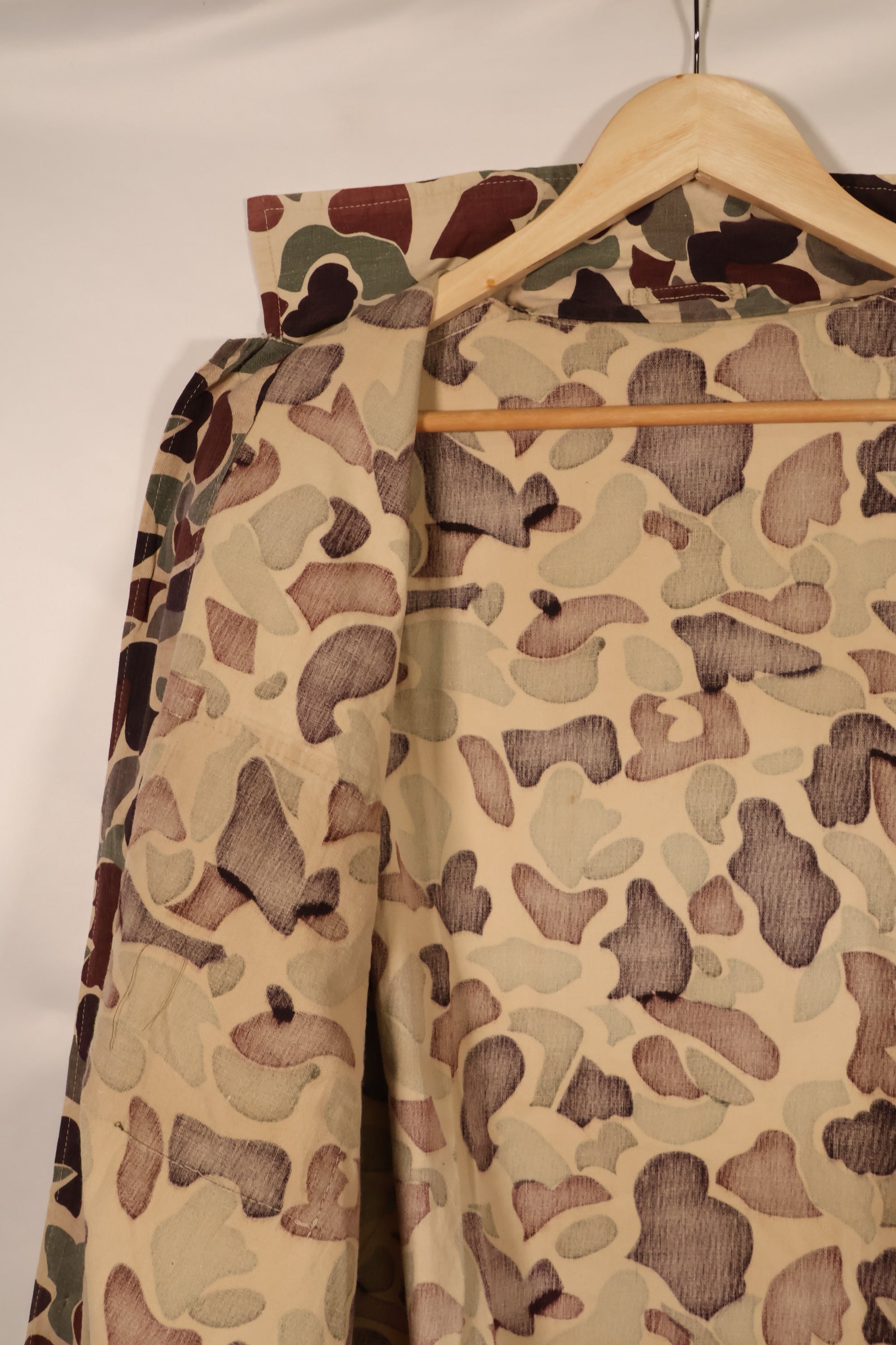 Mid-1960s, Oversized, CIDG, Beogam Camo, Locally Made, Frogskin Camo Shirt, Lightweight Fabric, Used
