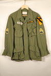 Contract item from around 1967—M-S 3rd Model Jungle Fatigue Jacket with patch (added later)—Used
