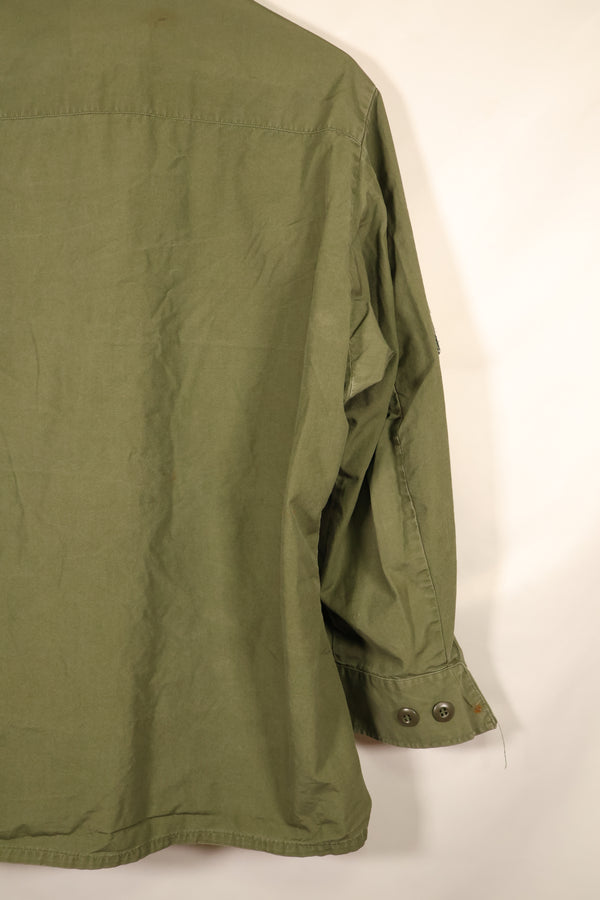 Contract item from around 1967—M-S 3rd Model Jungle Fatigue Jacket with patch (added later)—Used