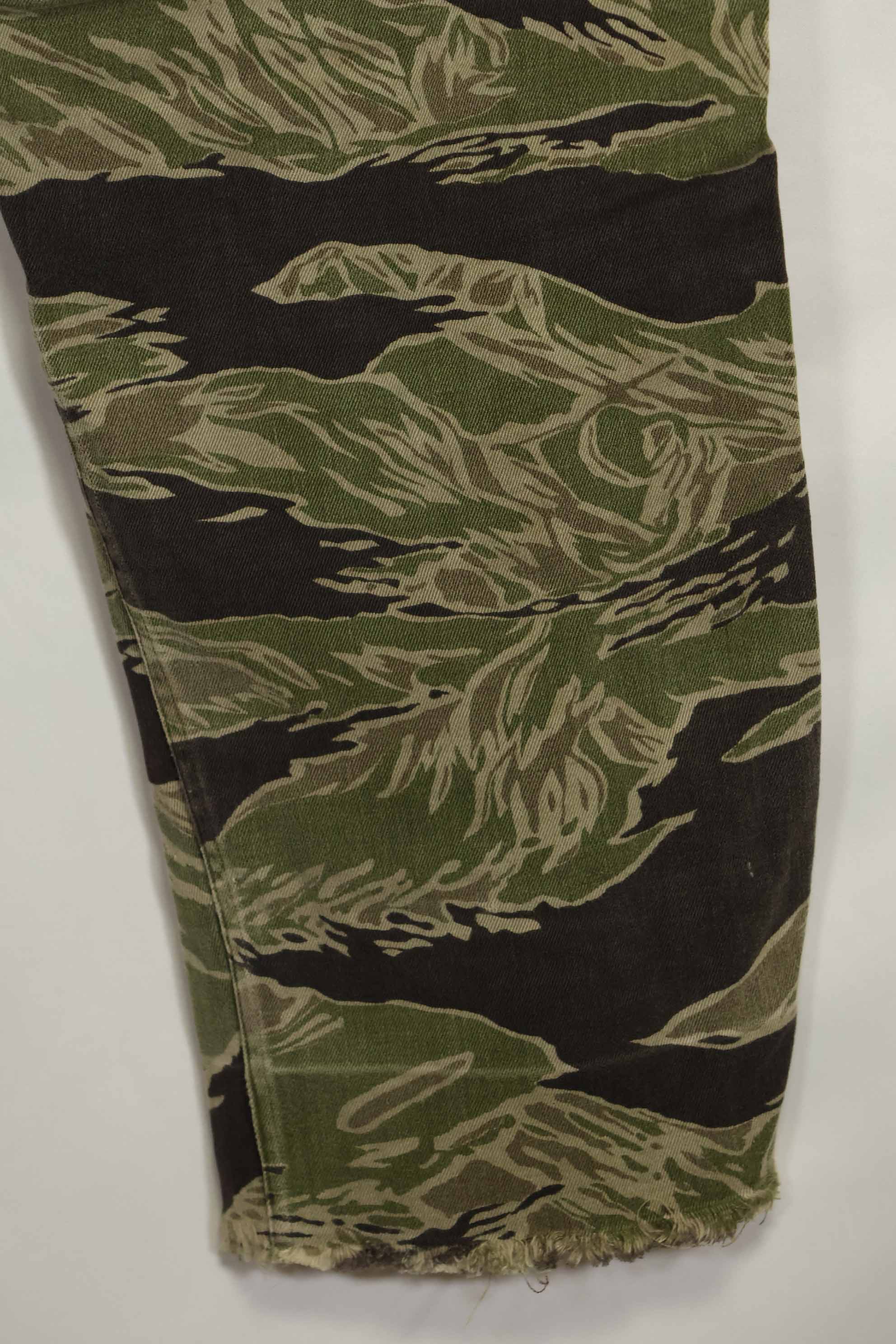 1960年代　沖縄タイガー　タイガーストライプ　パンツ　USカット　大きめパンツ　中古品