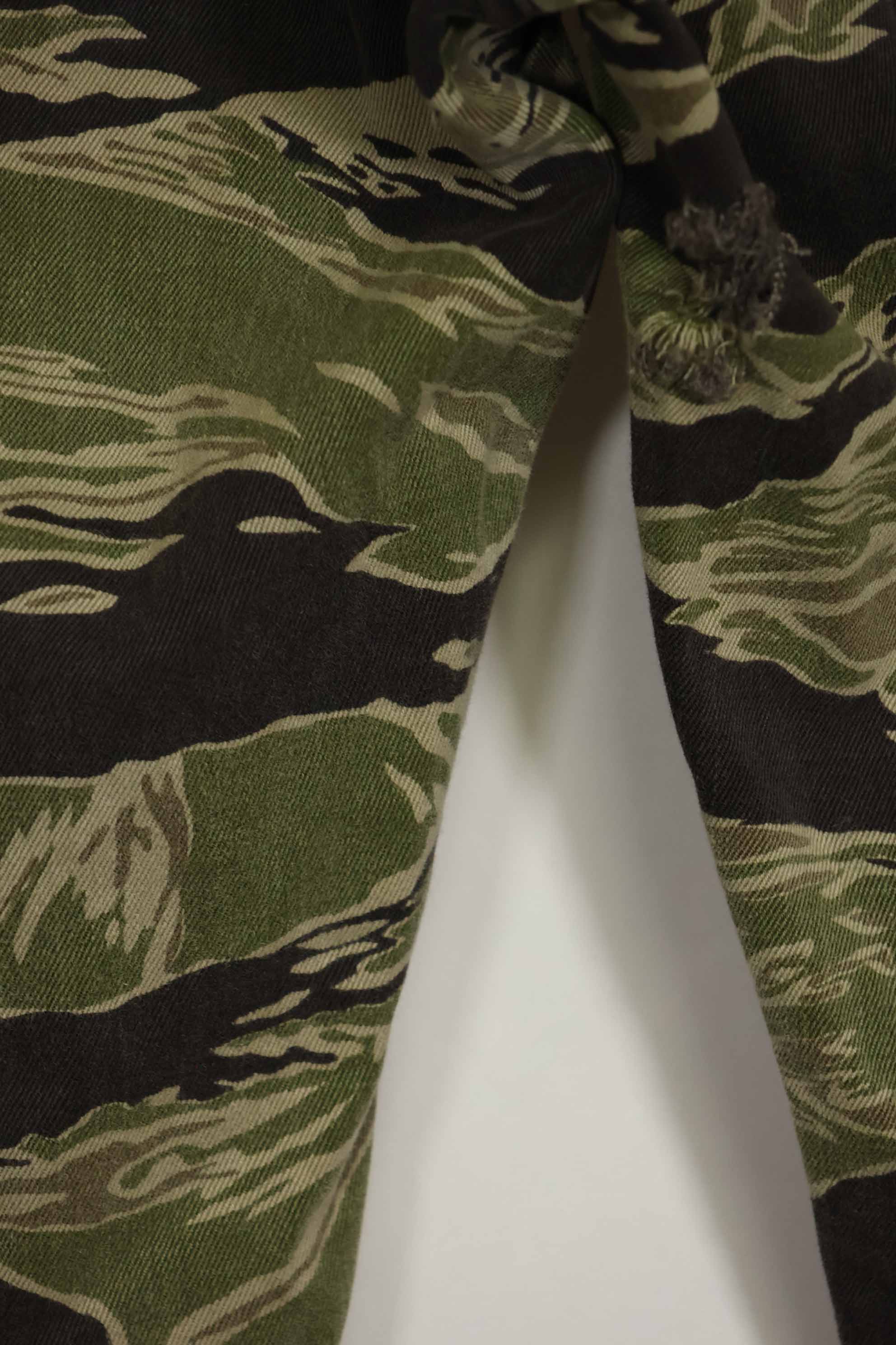 1960年代　沖縄タイガー　タイガーストライプ　パンツ　USカット　大きめパンツ　中古品