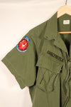 1968年契約　M-R　4th Model ジャングルファティーグ　ジャケット　USN　半袖カスタム　中古品