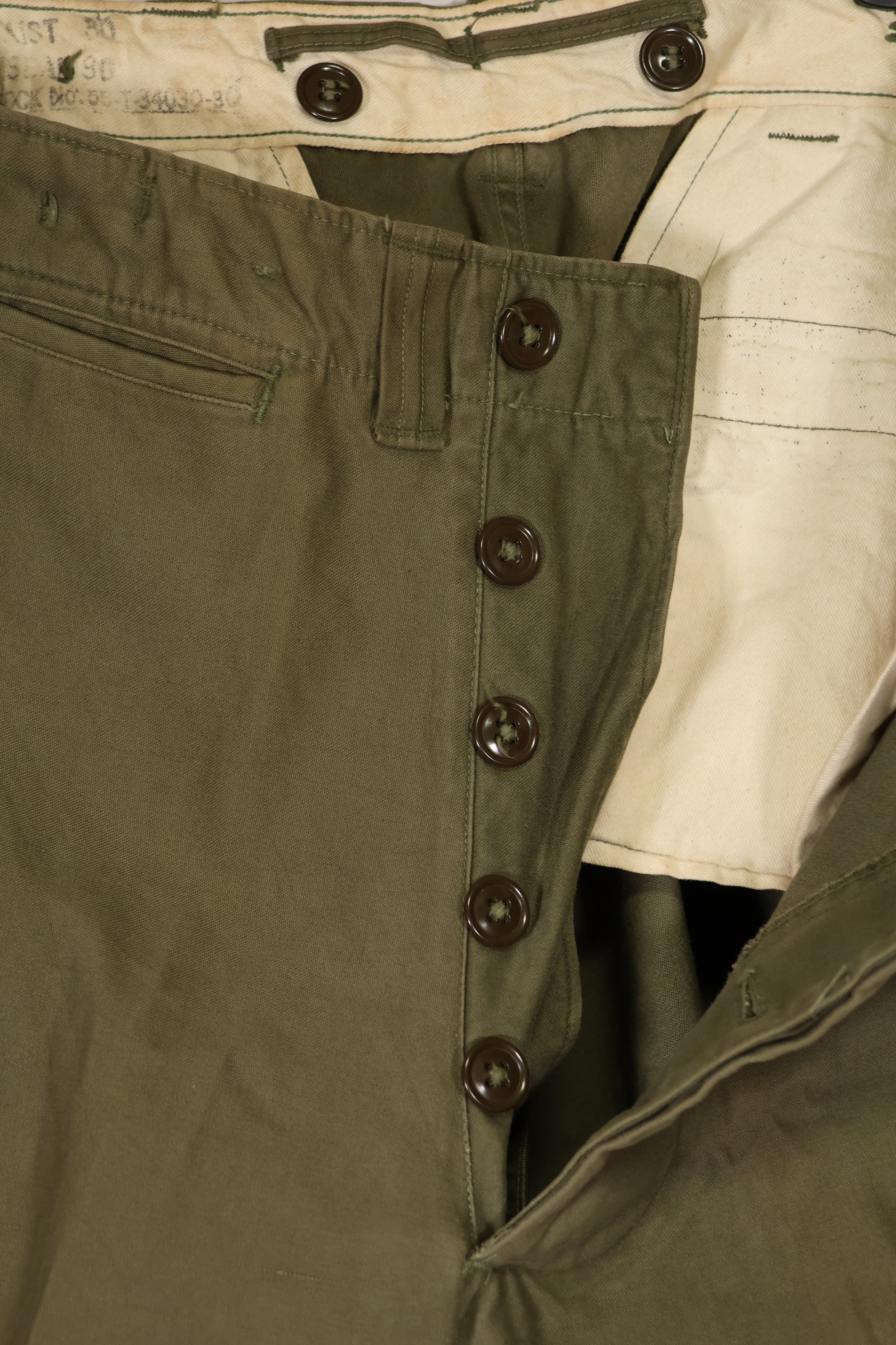 実物　アメリカ陸軍　M45 パンツ　追加ポケット改造品　中古品