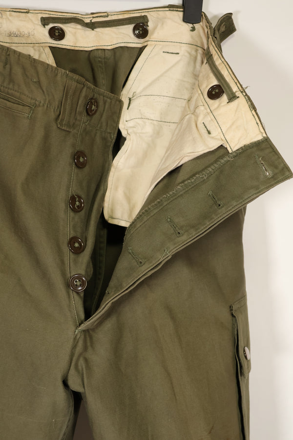 実物　アメリカ陸軍　M45 パンツ　追加ポケット改造品　中古品