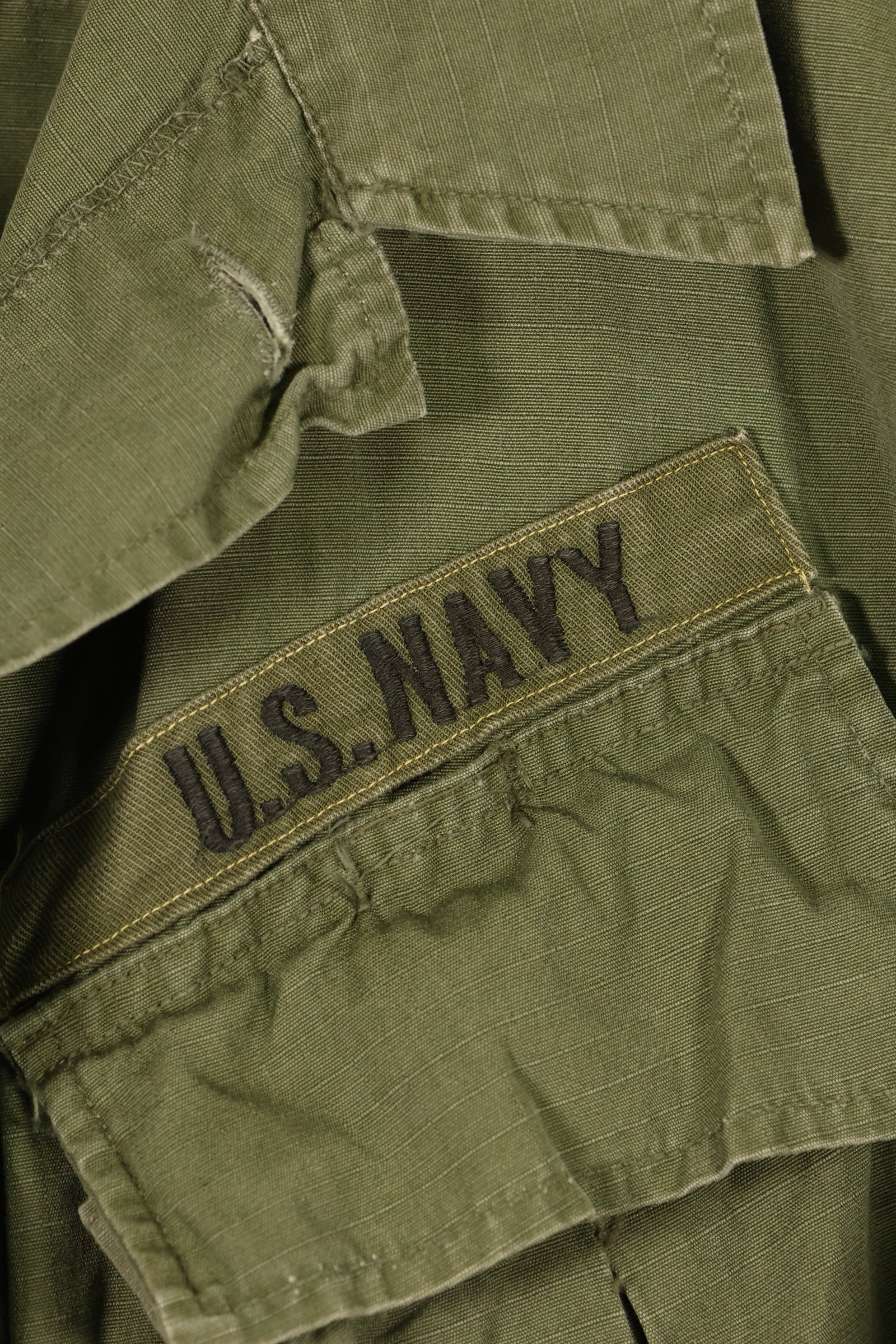 1968年契約　M-R　4th Model ジャングルファティーグ　ジャケット　USN　半袖カスタム　中古品
