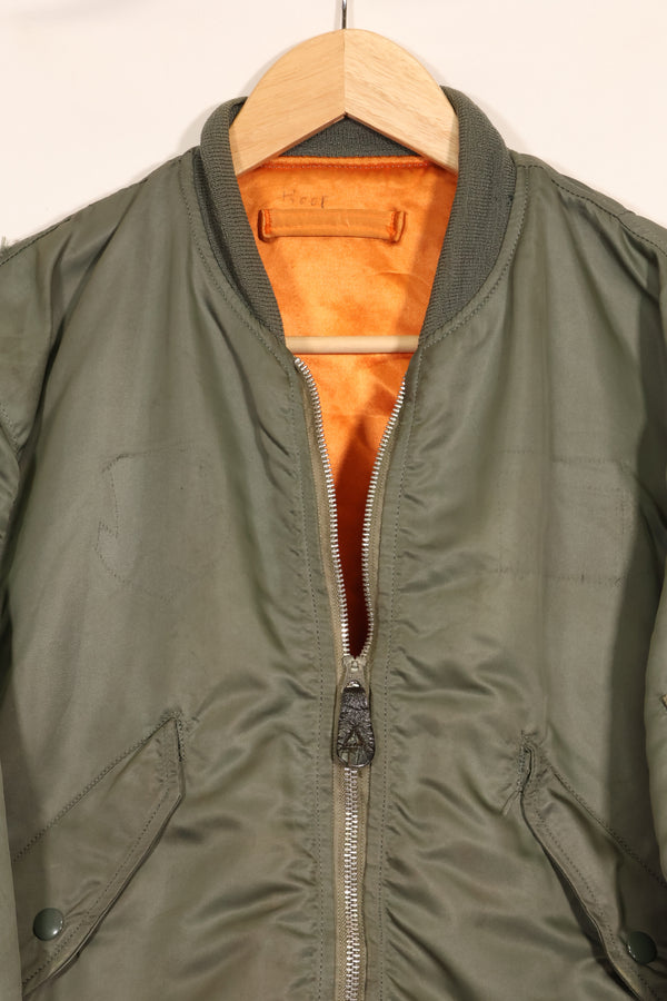 1970 Contract Medium USAF USAF L2-B Flight Jacket Used ALPHA INDUSTRIES, Inc.