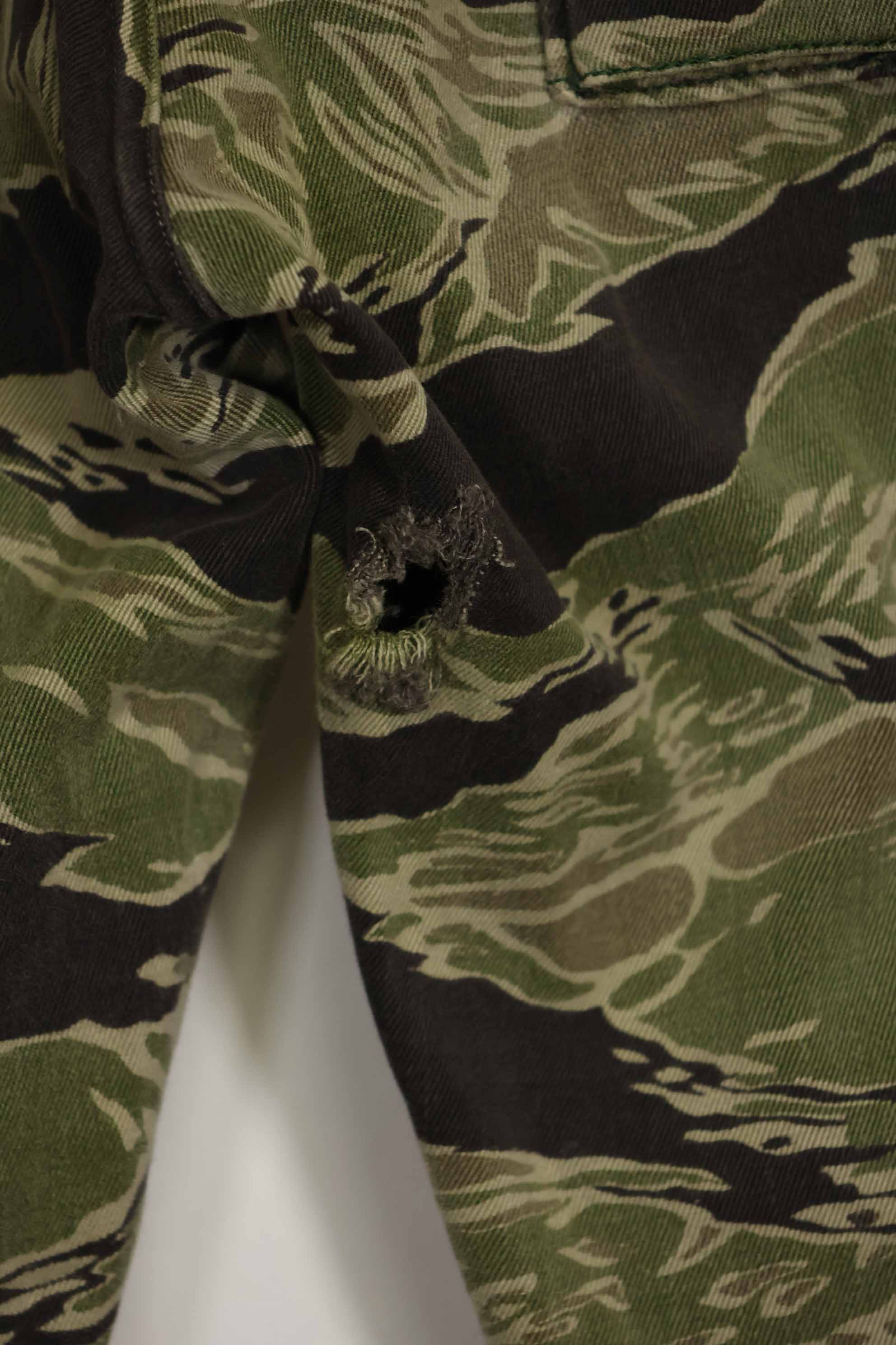 1960年代　沖縄タイガー　タイガーストライプ　パンツ　USカット　大きめパンツ　中古品