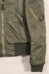 1970 Contract Medium USAF USAF L2-B Flight Jacket Used ALPHA INDUSTRIES, Inc.