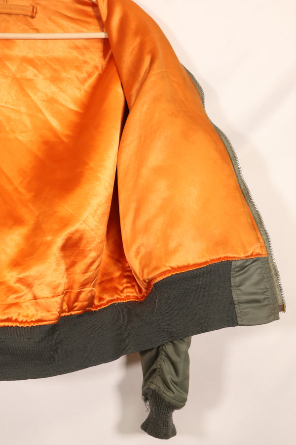 1970 Contract Medium USAF USAF L2-B Flight Jacket Used ALPHA INDUSTRIES, Inc.