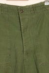 1960s TYPE 1 estimated MEDIUM US Army OG-107 Utility Pants Baker Pants Used A