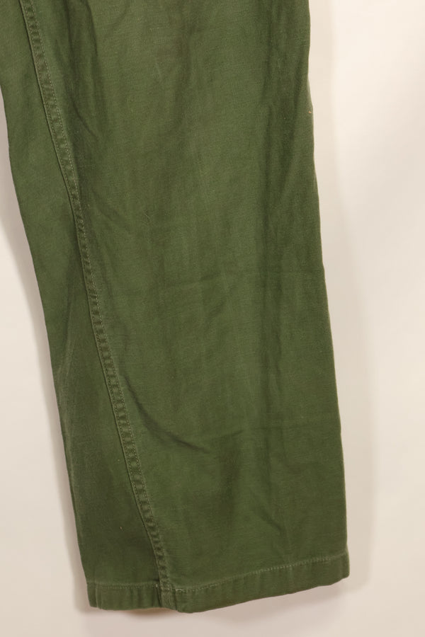 1960s TYPE 1 estimated MEDIUM US Army OG-107 Utility Pants Baker Pants Used A