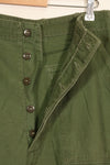 1960s TYPE 1 estimated MEDIUM US Army OG-107 Utility Pants Baker Pants Used A