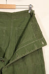1960s TYPE 1 estimated MEDIUM US Army OG-107 Utility Pants Baker Pants Used A